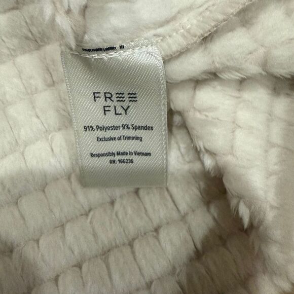 Free Fly Apparel Women's Gridback Fleece Snap Pullover Stone Size XL $148 - Picture 9 of 15